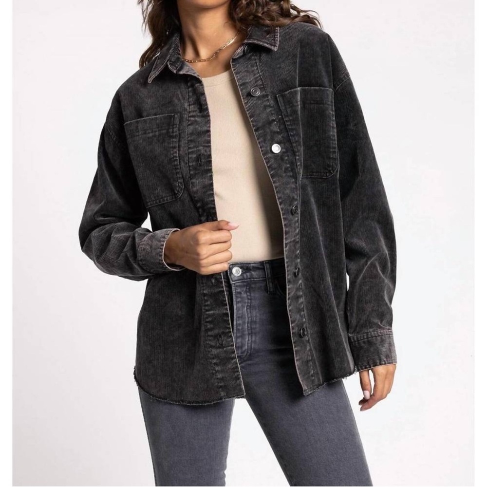 NEW THREAD & SUPPLY jackson jacket in washed black